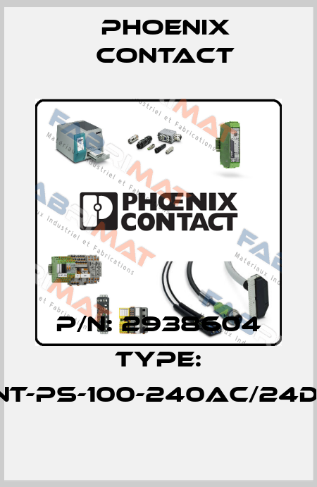 P/N: 2938604 Type: QUINT-PS-100-240AC/24DC/10 Phoenix Contact
