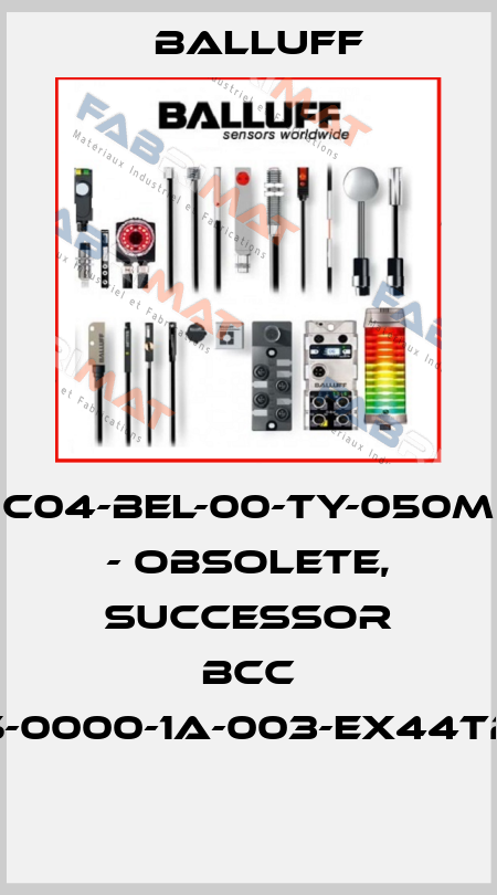 C04-BEL-00-TY-050M - obsolete, successor BCC M425-0000-1A-003-EX44T2-050  Balluff