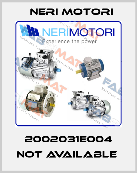 2002031E004 not available  Neri Motori