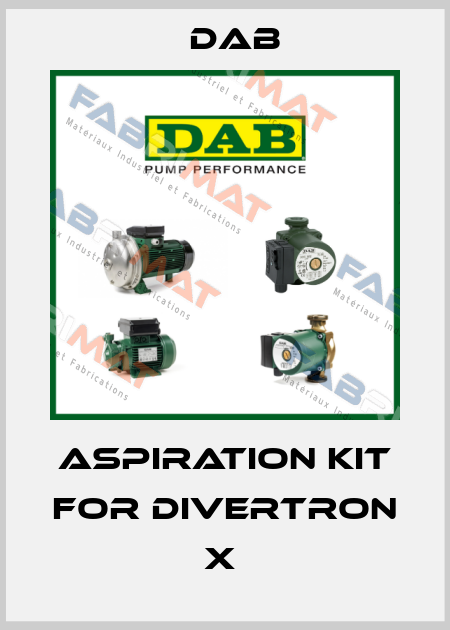 Aspiration kit for Divertron X  DAB