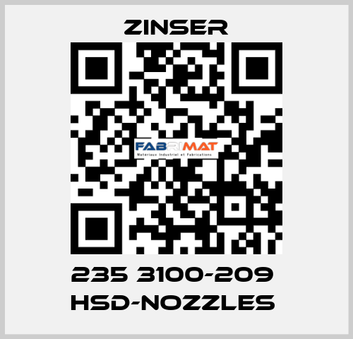 235 3100-209  HSD-nozzles  Zinser