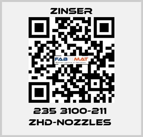 235 3100-211  ZHD-nozzles  Zinser