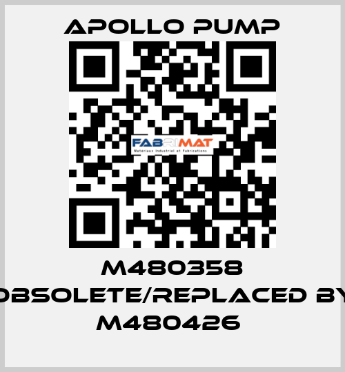 M480358 obsolete/replaced by M480426  Apollo pump