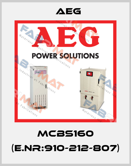 MCBS160 (E.NR:910-212-807) AEG