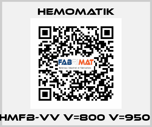 HMFB-VV V=800 V=950  Hemomatik