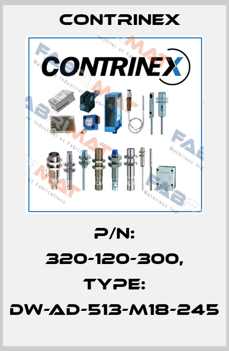 p/n: 320-120-300, Type: DW-AD-513-M18-245 Contrinex