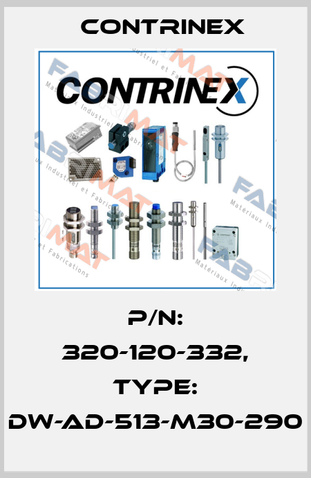 p/n: 320-120-332, Type: DW-AD-513-M30-290 Contrinex