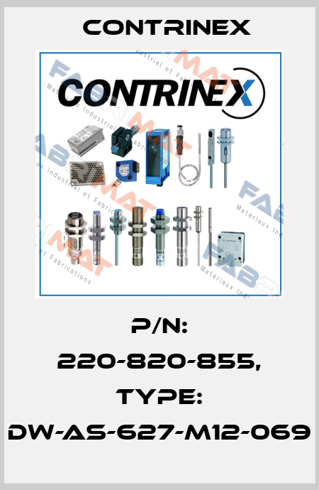 p/n: 220-820-855, Type: DW-AS-627-M12-069 Contrinex
