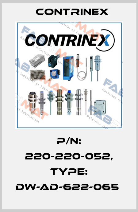 P/N: 220-220-052, Type: DW-AD-622-065  Contrinex
