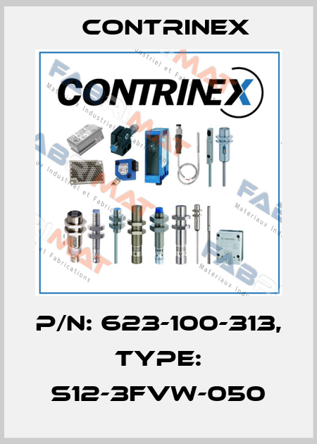 p/n: 623-100-313, Type: S12-3FVW-050 Contrinex