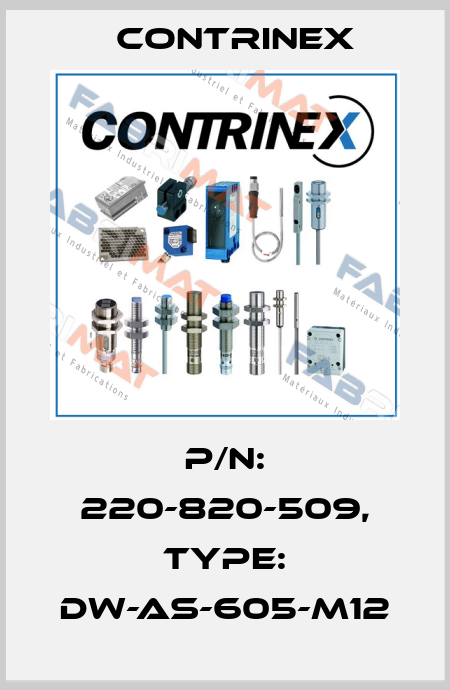 p/n: 220-820-509, Type: DW-AS-605-M12 Contrinex