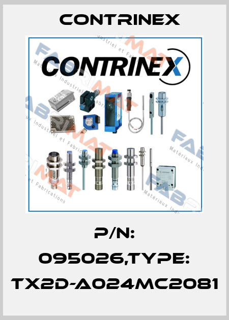 P/N: 095026,Type: TX2D-A024MC2081 Contrinex