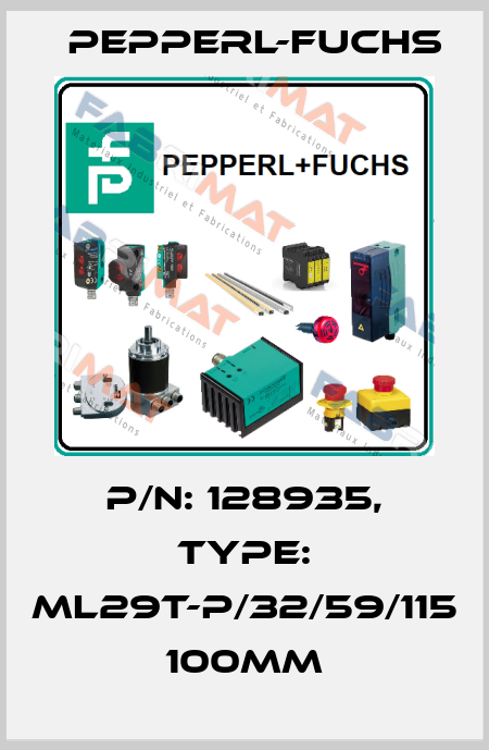 p/n: 128935, Type: ML29T-P/32/59/115 100mm Pepperl-Fuchs