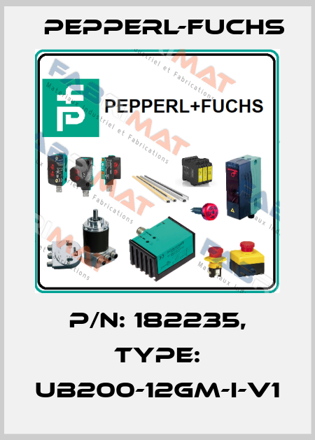 p/n: 182235, Type: UB200-12GM-I-V1 Pepperl-Fuchs