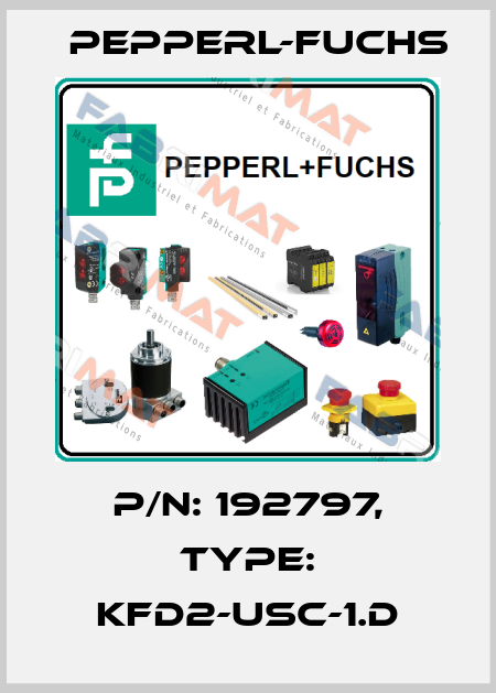 p/n: 192797, Type: KFD2-USC-1.D Pepperl-Fuchs