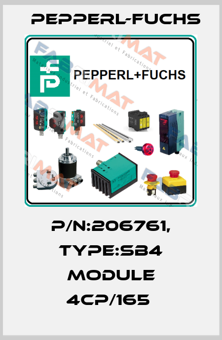P/N:206761, Type:SB4 Module 4CP/165  Pepperl-Fuchs