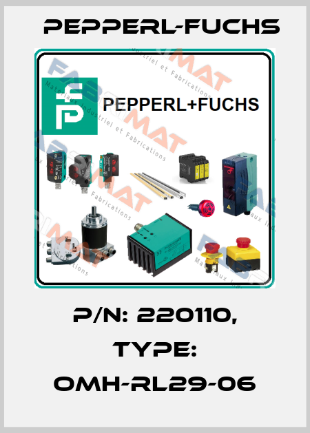 p/n: 220110, Type: OMH-RL29-06 Pepperl-Fuchs