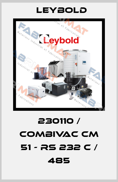230110 / COMBIVAC CM 51 - RS 232 C / 485 Leybold
