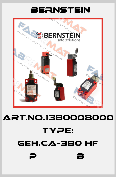 Art.No.1380008000 Type: GEH.CA-380 HF P              B  Bernstein