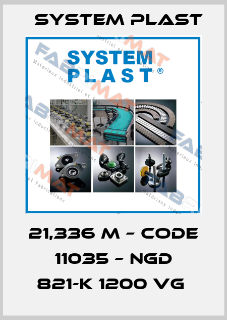 21,336 M – CODE 11035 – NGD 821-K 1200 VG  System Plast