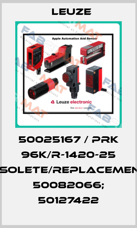 50025167 / PRK 96K/R-1420-25 obsolete/replacements 50082066; 50127422 Leuze