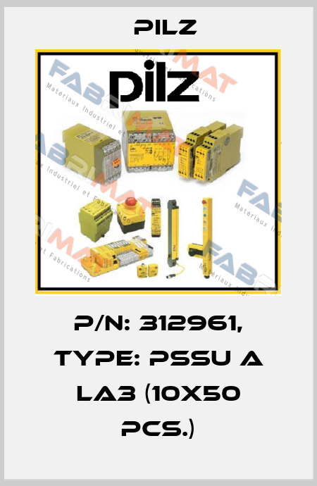 p/n: 312961, Type: PSSu A LA3 (10x50 pcs.) Pilz