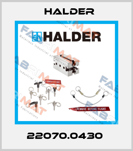 22070.0430  Halder