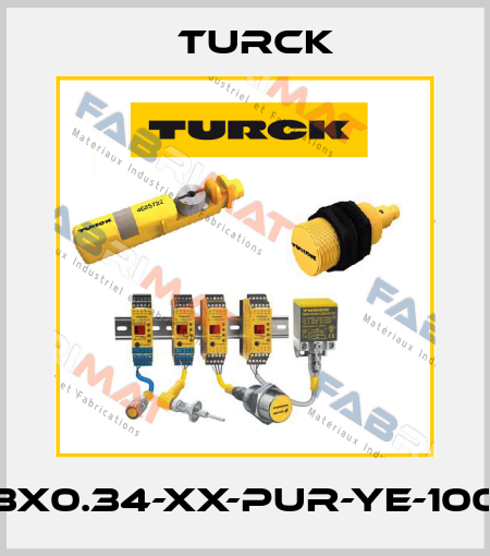 CABLE3X0.34-XX-PUR-YE-100M/TXY Turck