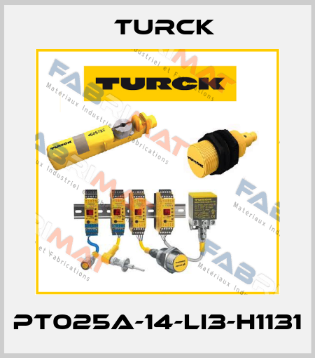 PT025A-14-LI3-H1131 Turck