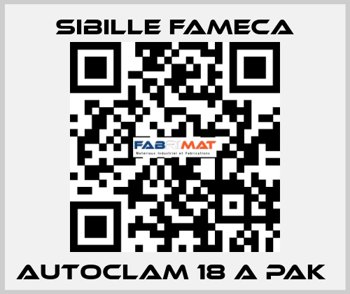 Autoclam 18 A PAK  Sibille Fameca