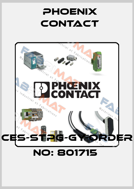CES-STPG-GY-ORDER NO: 801715  Phoenix Contact