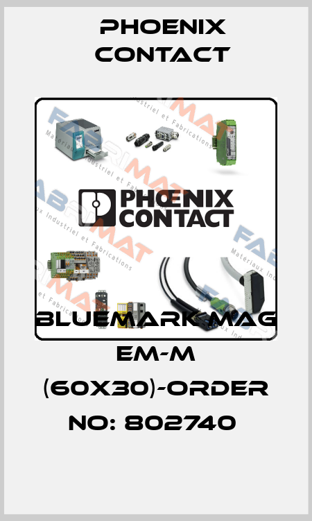 BLUEMARK MAG EM-M (60X30)-ORDER NO: 802740  Phoenix Contact