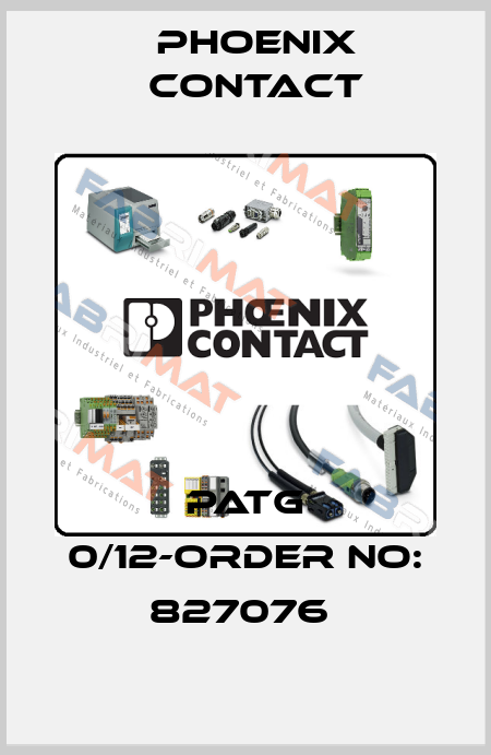 PATG 0/12-ORDER NO: 827076  Phoenix Contact