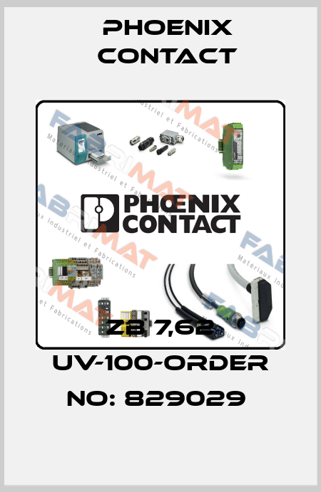 ZB 7,62 UV-100-ORDER NO: 829029  Phoenix Contact