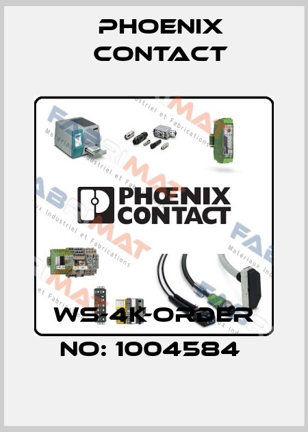 WS-4K-ORDER NO: 1004584  Phoenix Contact
