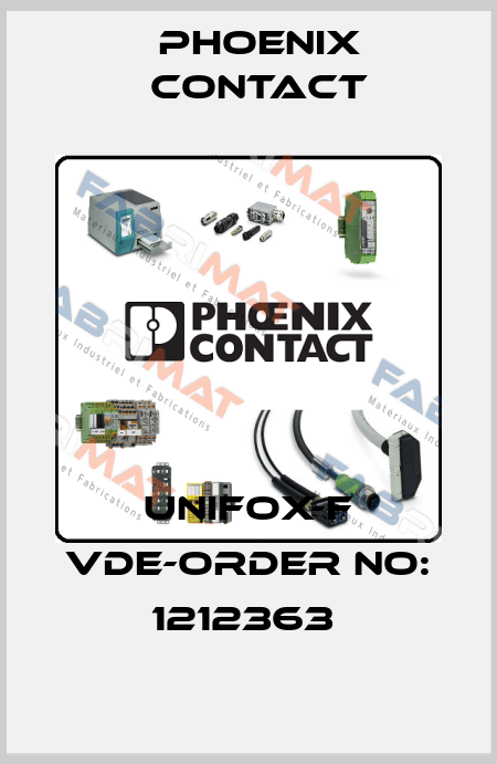 UNIFOX-F VDE-ORDER NO: 1212363  Phoenix Contact