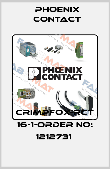 CRIMPFOX-RCT 16-1-ORDER NO: 1212731  Phoenix Contact