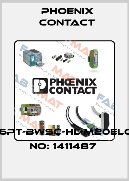 HC-EVO-B06PT-BWSC-HL-M20ELC-AL-ORDER NO: 1411487  Phoenix Contact