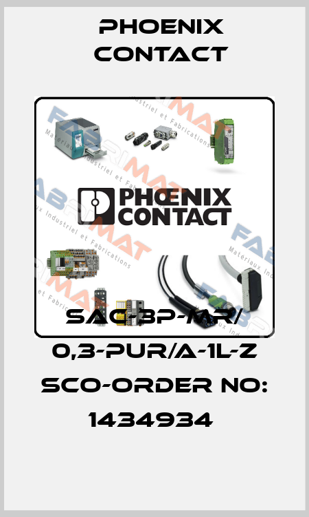 SAC-3P-MR/ 0,3-PUR/A-1L-Z SCO-ORDER NO: 1434934  Phoenix Contact