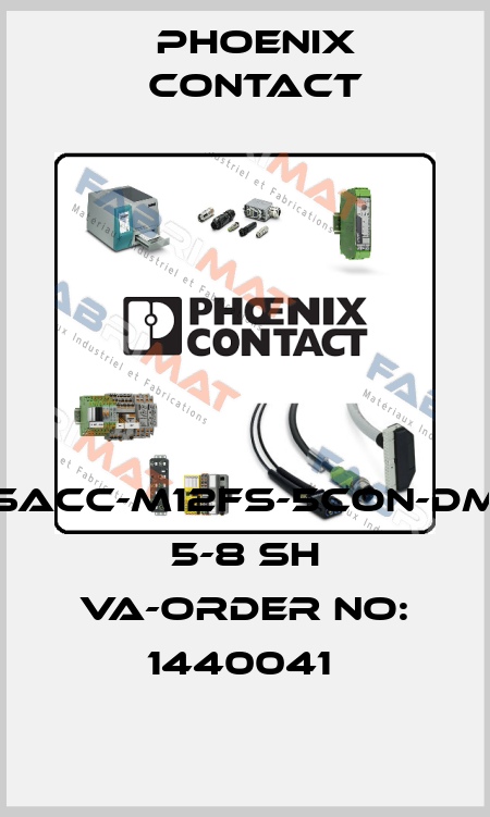 SACC-M12FS-5CON-DM 5-8 SH VA-ORDER NO: 1440041  Phoenix Contact