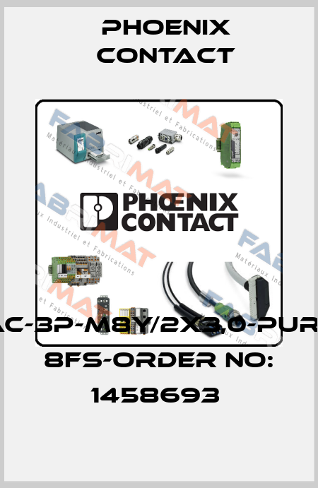 SAC-3P-M8Y/2X3,0-PUR/M 8FS-ORDER NO: 1458693  Phoenix Contact