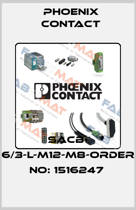 SACB- 6/3-L-M12-M8-ORDER NO: 1516247  Phoenix Contact