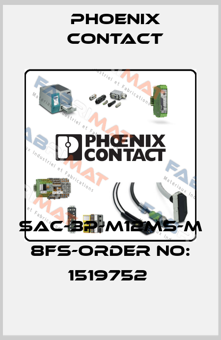 SAC-3P-M12MS-M 8FS-ORDER NO: 1519752  Phoenix Contact