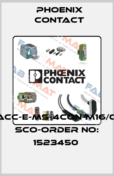 SACC-E-MS-4CON-M16/0,5 SCO-ORDER NO: 1523450  Phoenix Contact