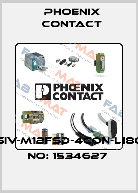 SACC-DSIV-M12FSD-4CON-L180-ORDER NO: 1534627  Phoenix Contact