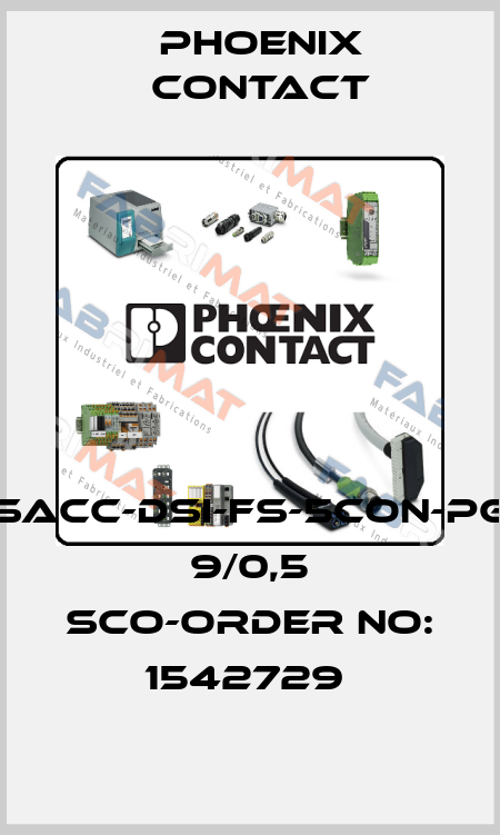 SACC-DSI-FS-5CON-PG 9/0,5 SCO-ORDER NO: 1542729  Phoenix Contact