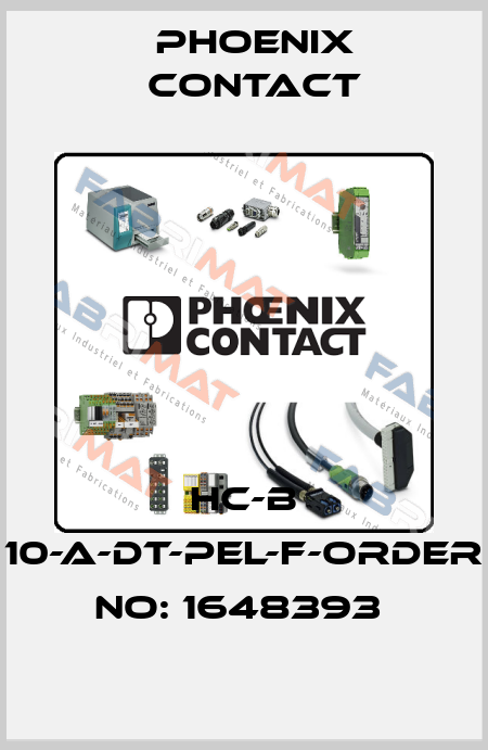 HC-B 10-A-DT-PEL-F-ORDER NO: 1648393  Phoenix Contact