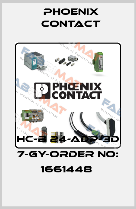 HC-B 24-ADP-3D 7-GY-ORDER NO: 1661448  Phoenix Contact