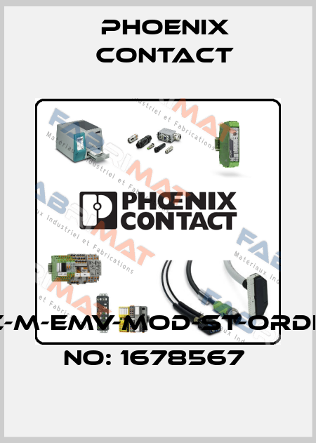 HC-M-EMV-MOD-ST-ORDER NO: 1678567  Phoenix Contact