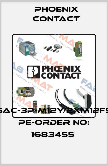 SAC-3P-M12Y/2XM12FS PE-ORDER NO: 1683455  Phoenix Contact